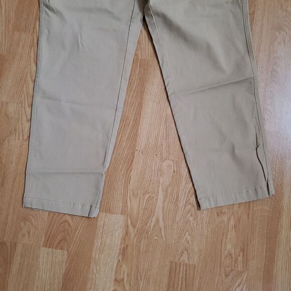 Lands' End Mid Rise Pull On Chino Ankle Pants 14T - Picture 5 of 14